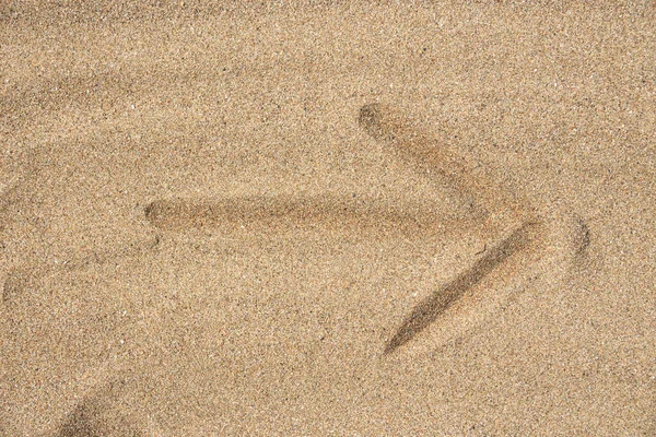Βέλος Στην Άμμο — Φωτογραφία Αρχείου