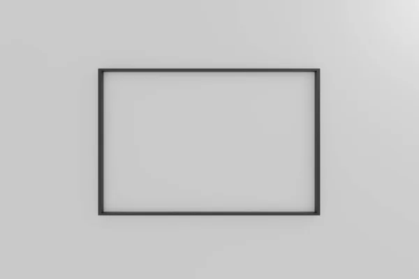 Marco Negro Doble Simple Con Una Sombra Sobre Fondo Claro —  Fotos de Stock