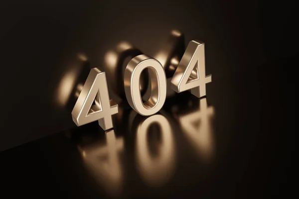 Fout 404 Pagina Niet Gevonden Inscriptie Gouden Letters Voor April — Stockfoto
