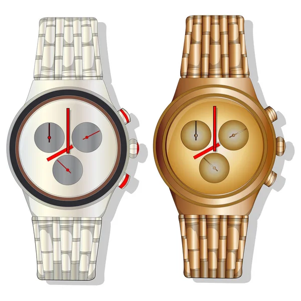 Hombres reloj clásico diseño vector — Vector de stock