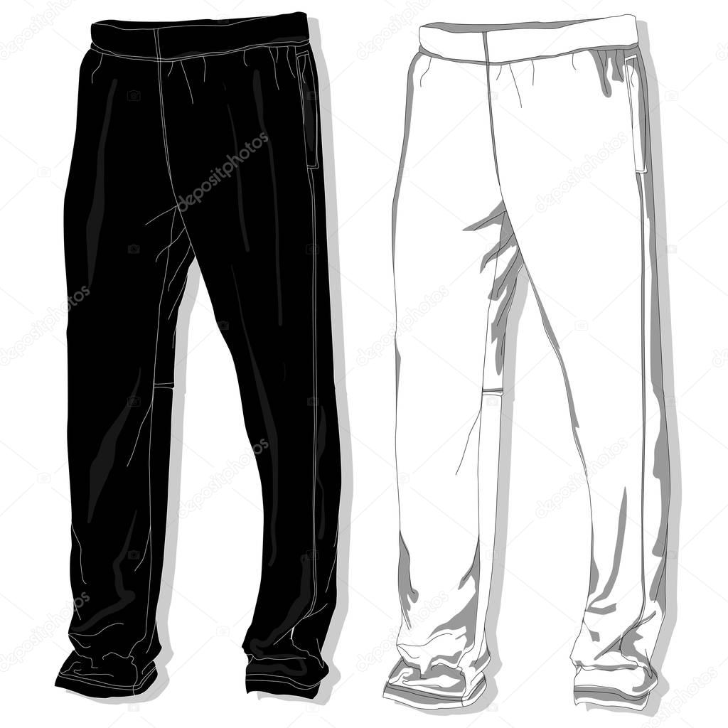 Sport trousers / pants.