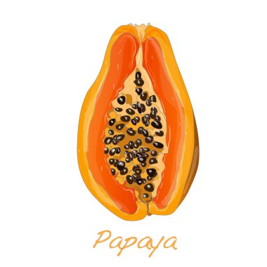 taze ve lezzetli papaya