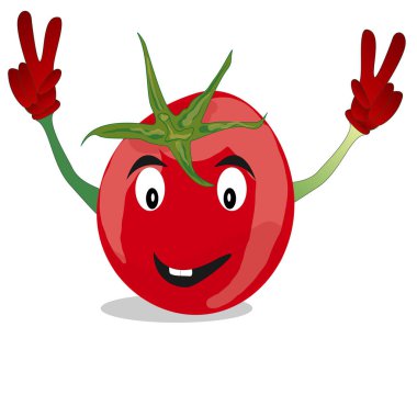 Çizgi film sebze görüntü izole