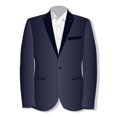 Ceket. Giyim koleksiyonu. İllüstrasyon izole.