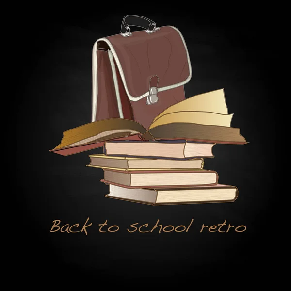 Zurück zur Schule retro — Stockfoto