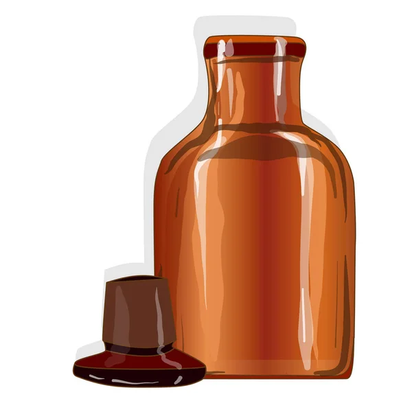 化学玻璃瓶葡萄酒 — 图库照片