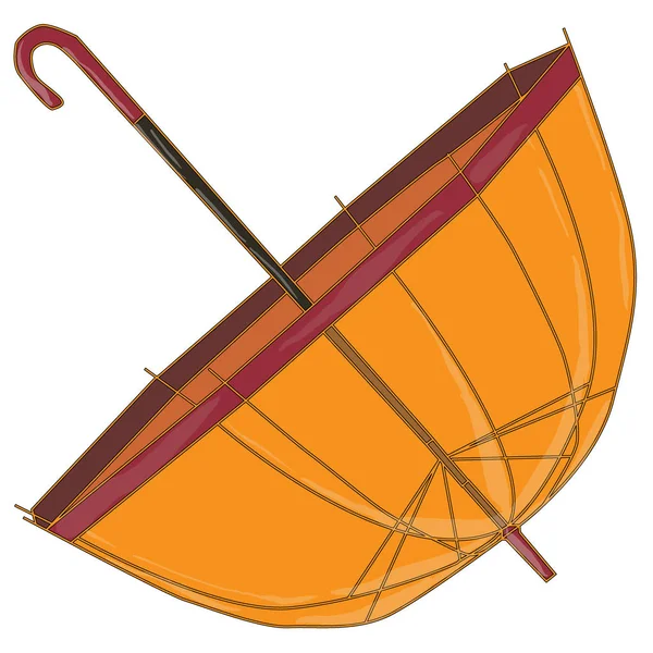 Umbrella Illustration diisolasi pada warna putih . — Stok Foto