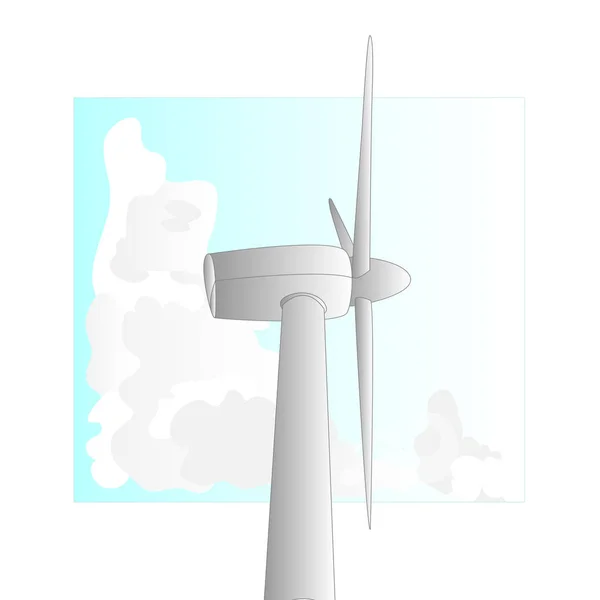 Ілюстрація вітрових турбін ізольована . — стокове фото