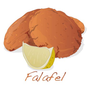 Beyaz bir arka plan üzerinde izole falafel topları