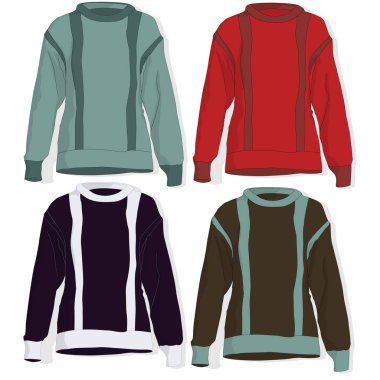 Örme kazak. Beyaz görüntü izole.