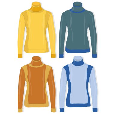 Örme kazak. Beyaz görüntü izole.