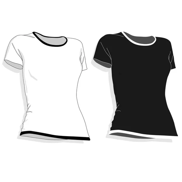 Camiseta femenina aislada —  Fotos de Stock