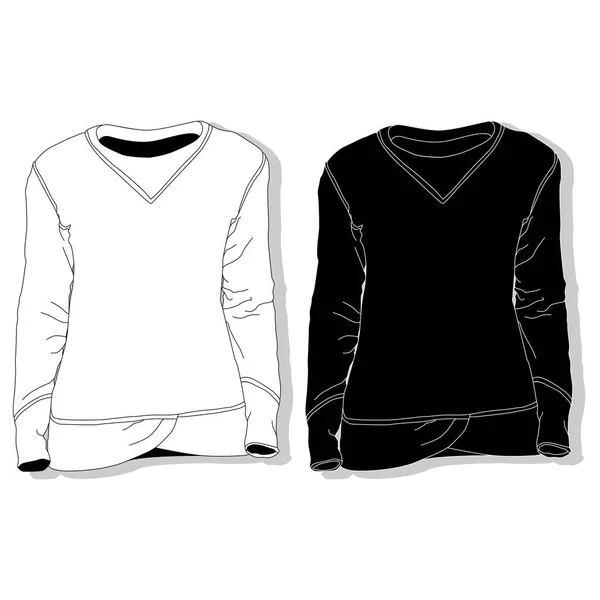 Sweat-shirt set illustration . — Image vectorielle