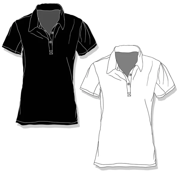 Illustrazione camicia maschile. Collezione di abbigliamento . — Vettoriale Stock