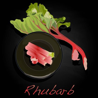 taze ravent siyah izole