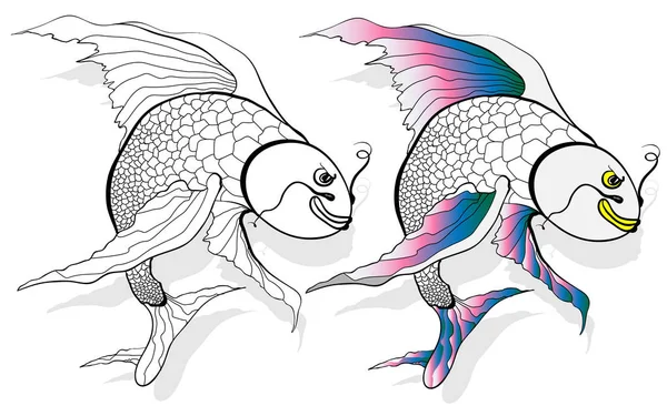 Ilustração de carpa koi, peixe . —  Vetores de Stock