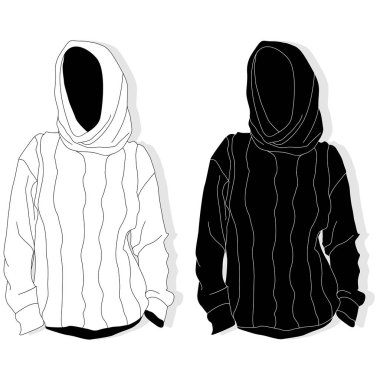 Örme kazak. Görüntü izole.