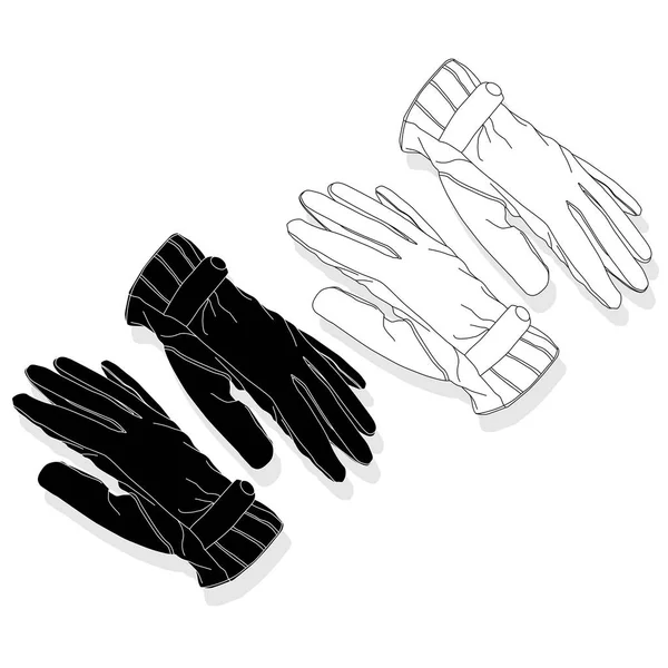 Warm gloves isolated on white background — Stock Photo, Image