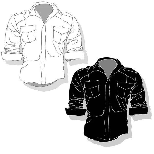 Male shirt illustration. Clothes collection. — Stock Photo, Image