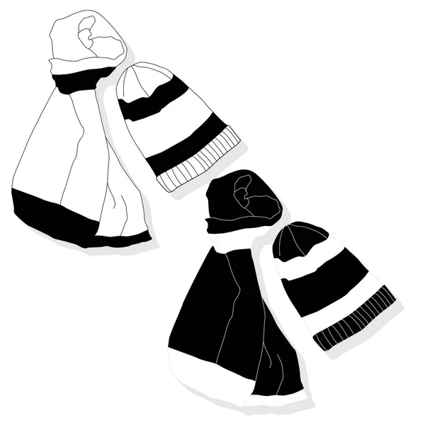 Зимняя шляпа и шарф — стоковое фото