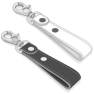 Anahtarlık izole illüstrasyon