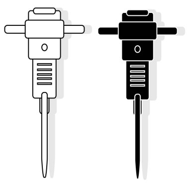 İnşaat kırıcı. İllüstrasyon.