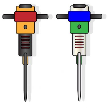 İnşaat kırıcı. İllüstrasyon.
