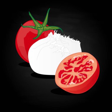 Beyaz mozzarella izole parçası.