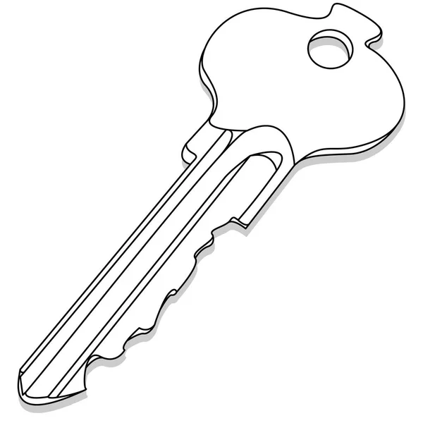 Набір ізольованих ключів — стоковий вектор