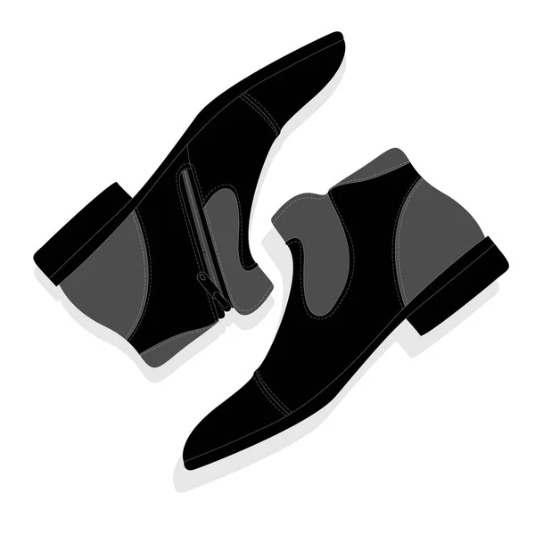 Hombres zapatos ilustración aislado — Vector de stock