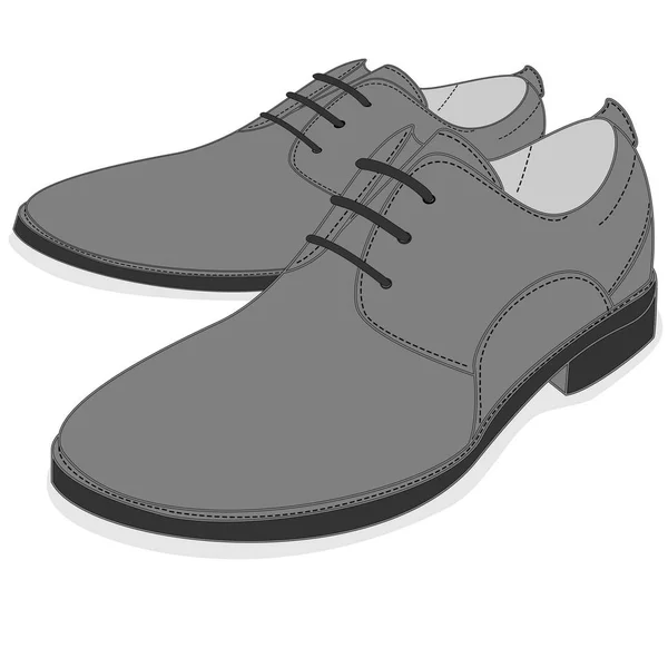 Männer Schuhe Illustration isoliert — Stockvektor