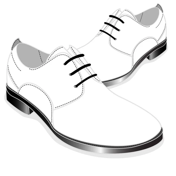Férfi cipő illusztráció elszigetelt — Stock Vector