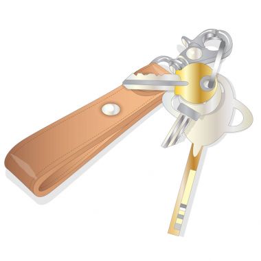 izole Deri anahtarlık 