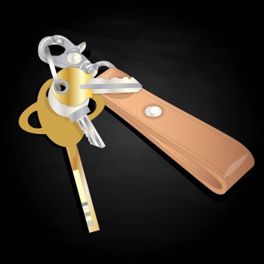 izole Deri anahtarlık 