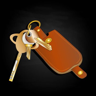 izole Deri anahtarlık 