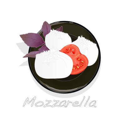 Beyaz mozzarella izole parçası.