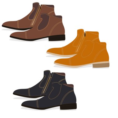 Erkek Ayakkabı illüstrasyon izole