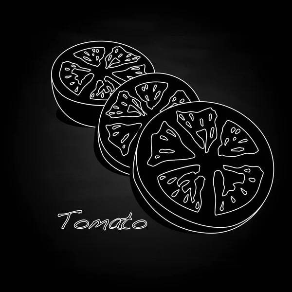 Illustration en tranches de tomates — Photo