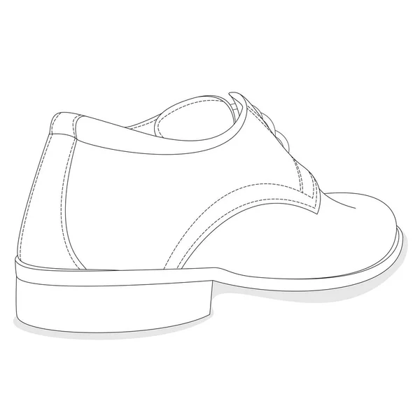 Hommes chaussures illustration isolé — Photo