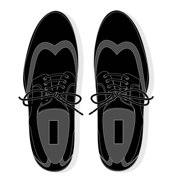 Uomo scarpe illustrazione isolato — Foto Stock