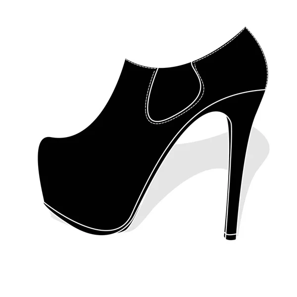 Модные женские туфли на белом — стоковый вектор