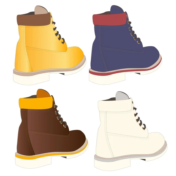 Homens sapatos ilustração isolado — Vetor de Stock