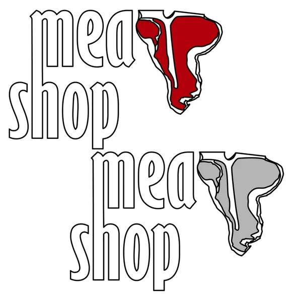 Метки стейк-хауса или мясного магазина — стоковый вектор