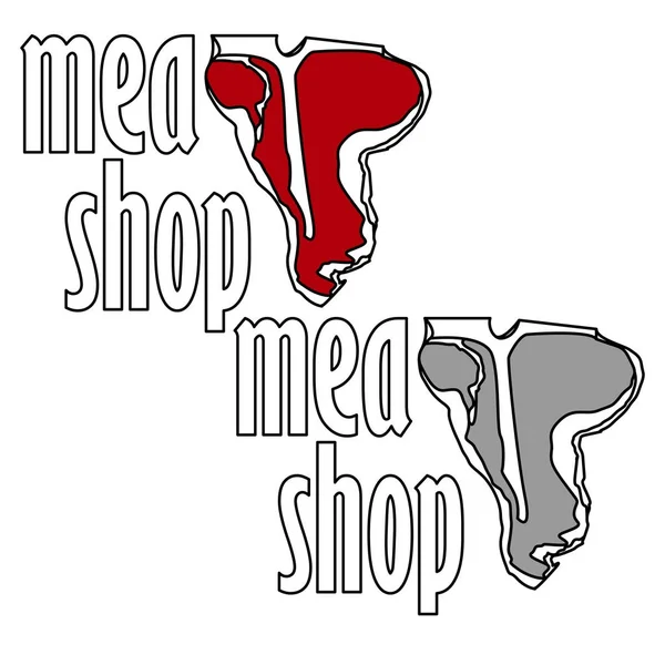 Метки стейк-хауса или мясного магазина — стоковый вектор
