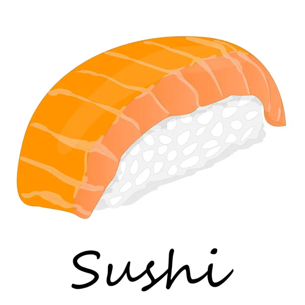 Nigiri Sushi ilustração sobre um fundo branco — Vetor de Stock