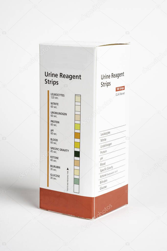 A Box Of Urine Reagent Strips