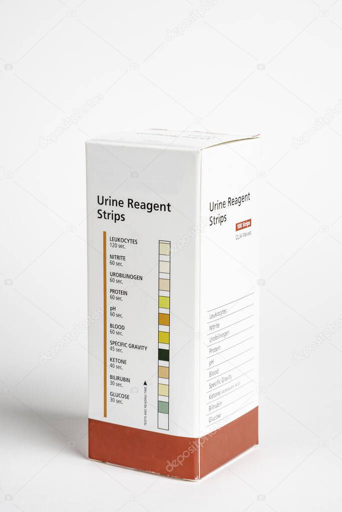 A Box Of Urine Reagent Strips
