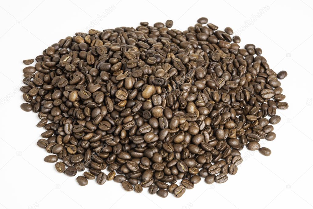 A Mound Of Roasted Coffee Beans