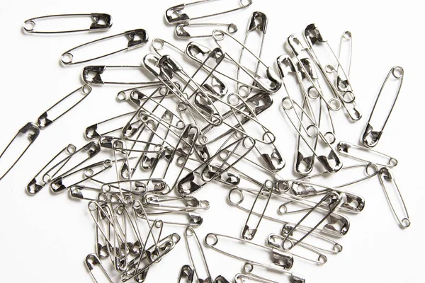 A Bunch Of Safety Pins — Stock Photo, Image