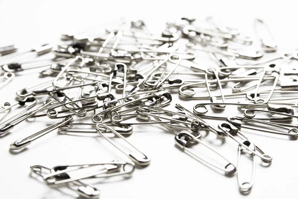 A Bunch Of Safety Pins — Stock Photo, Image